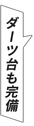 ダーツ台も完備